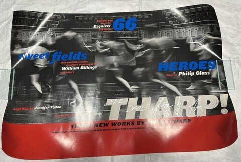 Signed Twyla Tharp Dance Performance Poster