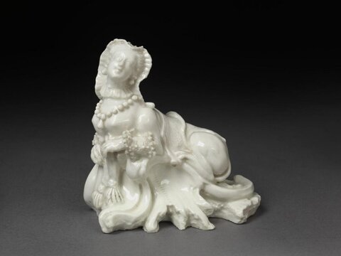 White Porcelain Sphinx Sculpture