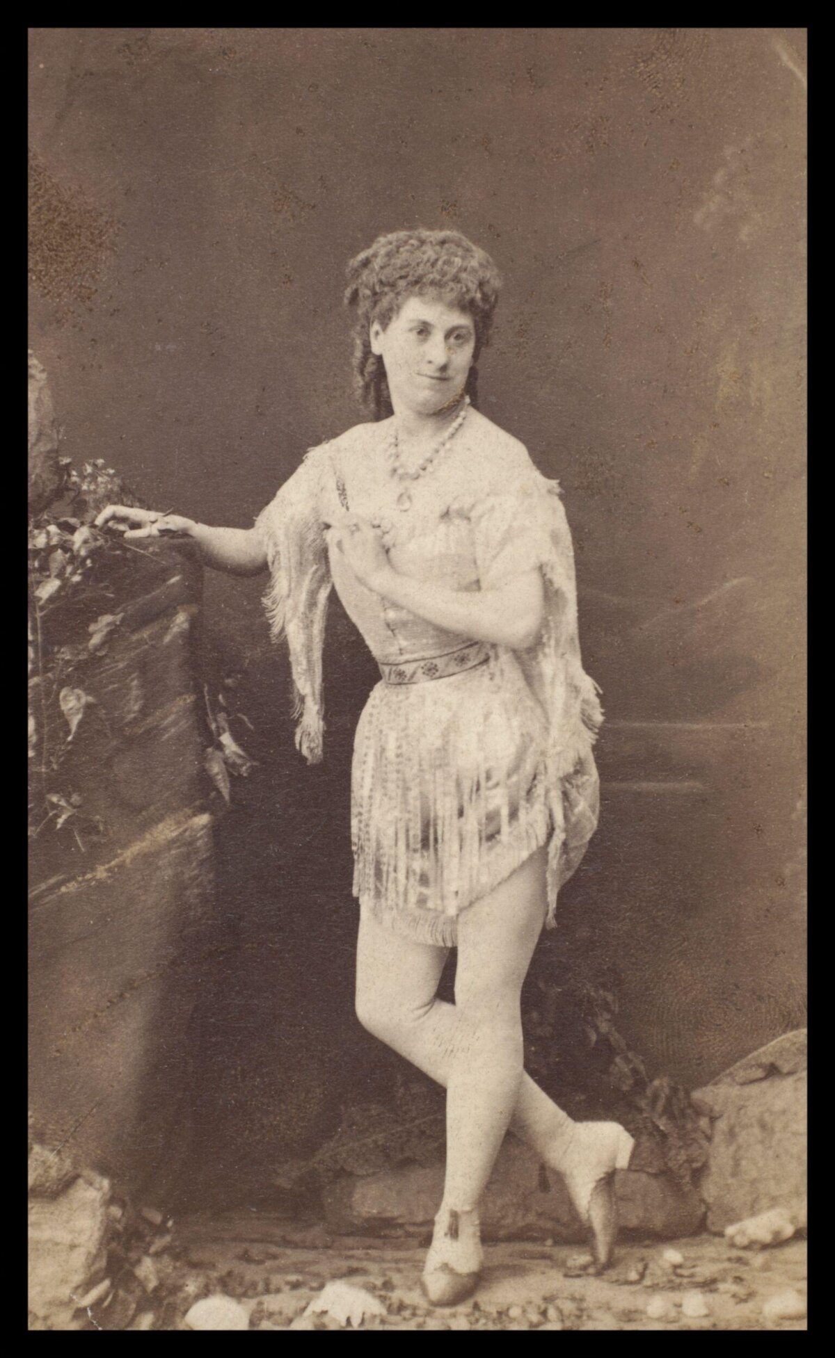 Vintage Studio Portrait of Female Dancer