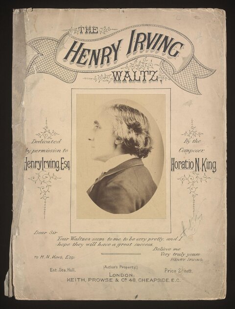Henry Irving Waltz Sheet Music Cover