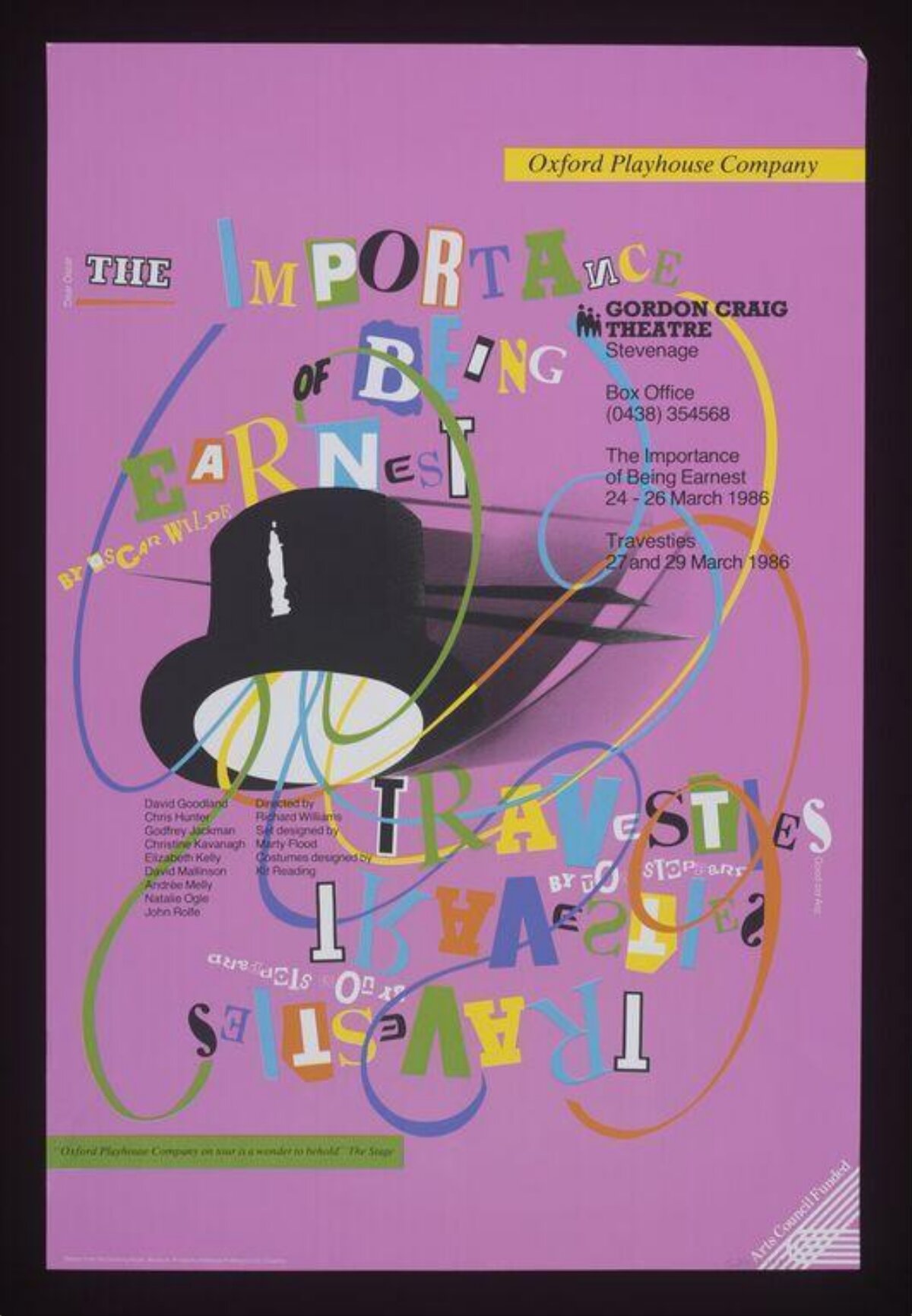1986 Oxford Playhouse Theatre Poster