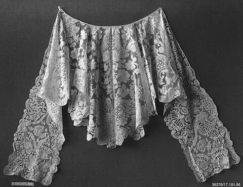 Antique Floral Lace Overskirt