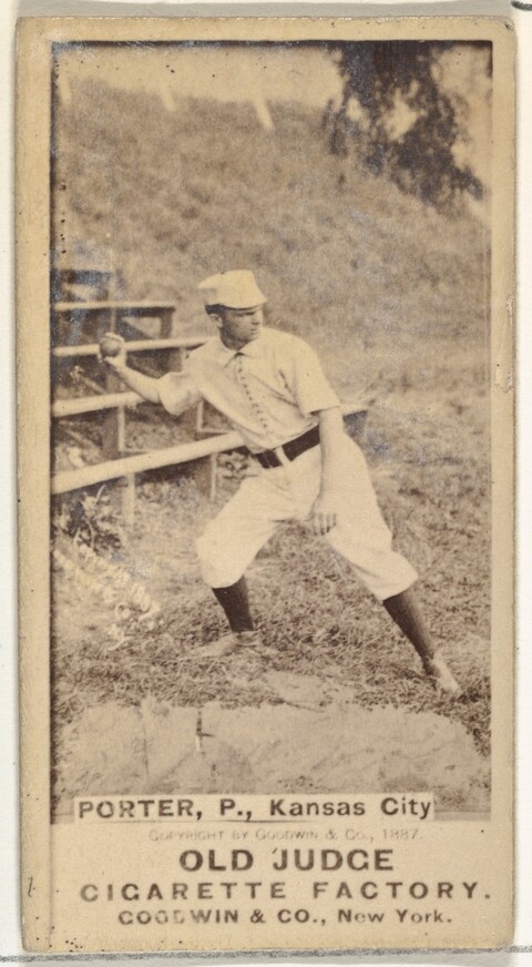 1887 Old Judge Baseball Cigarette Card