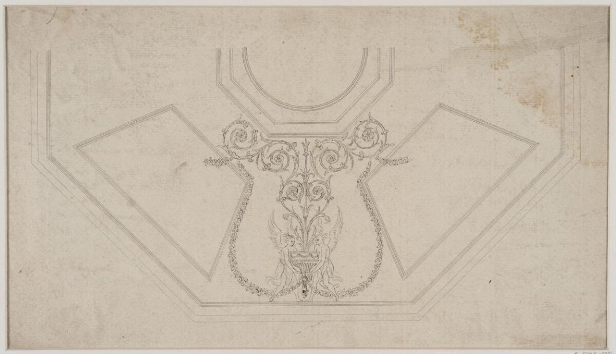 Ornamental Ceiling Design Sketch