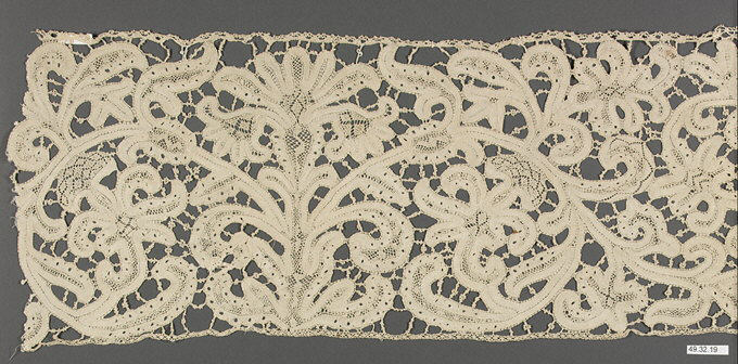 Antique Handmade Lace Border