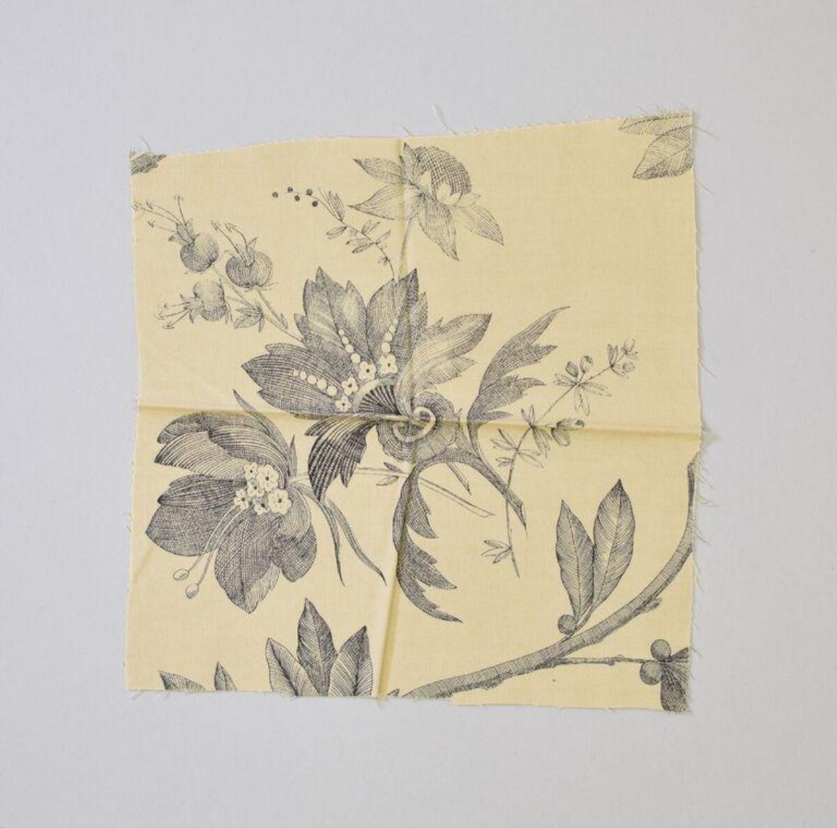 Sketch Floral Print Fabric Swatch