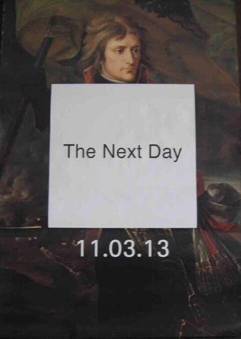 The Next Day Text Over Napoleon Portrait