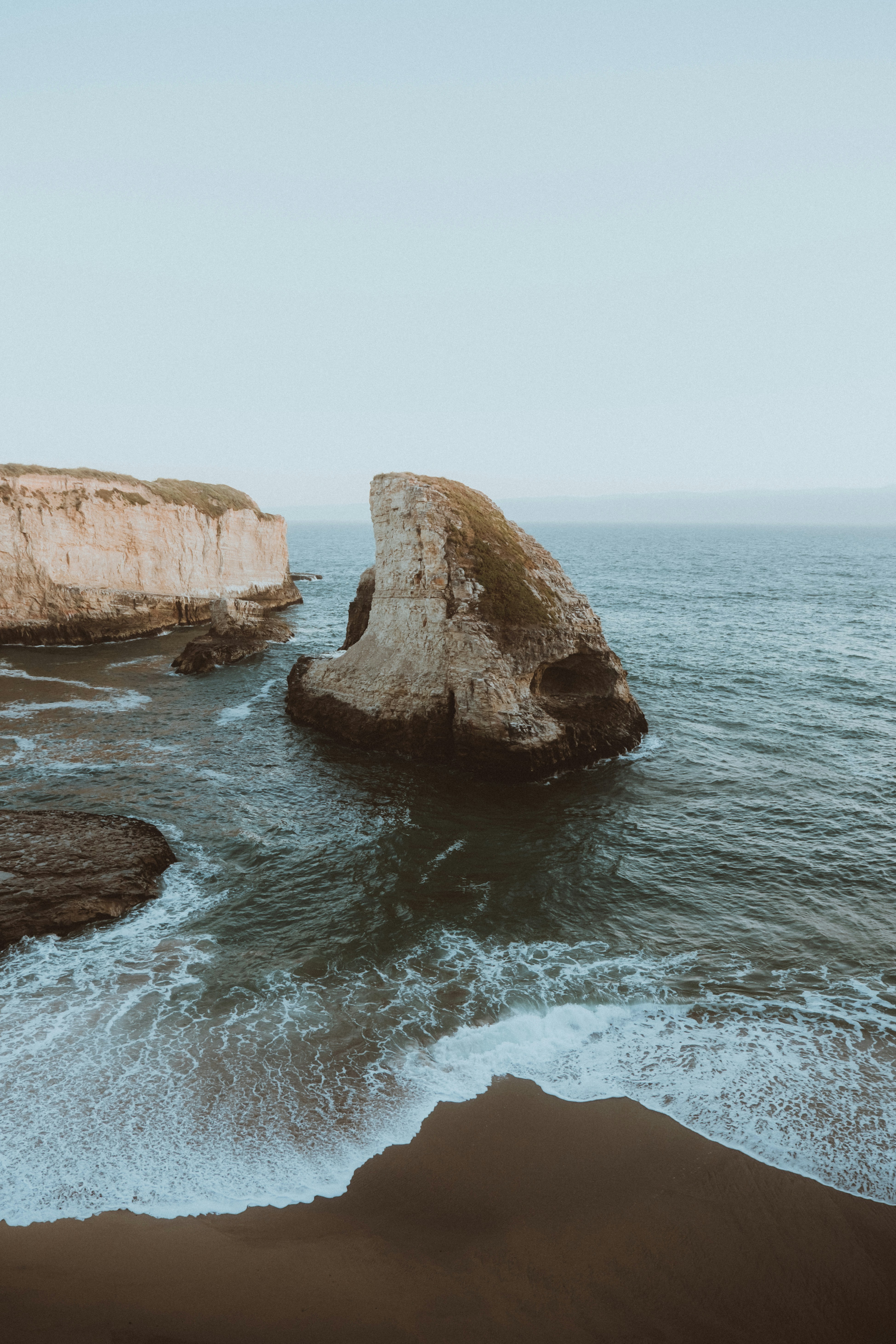 Coastal Sea Stack by the Ocean