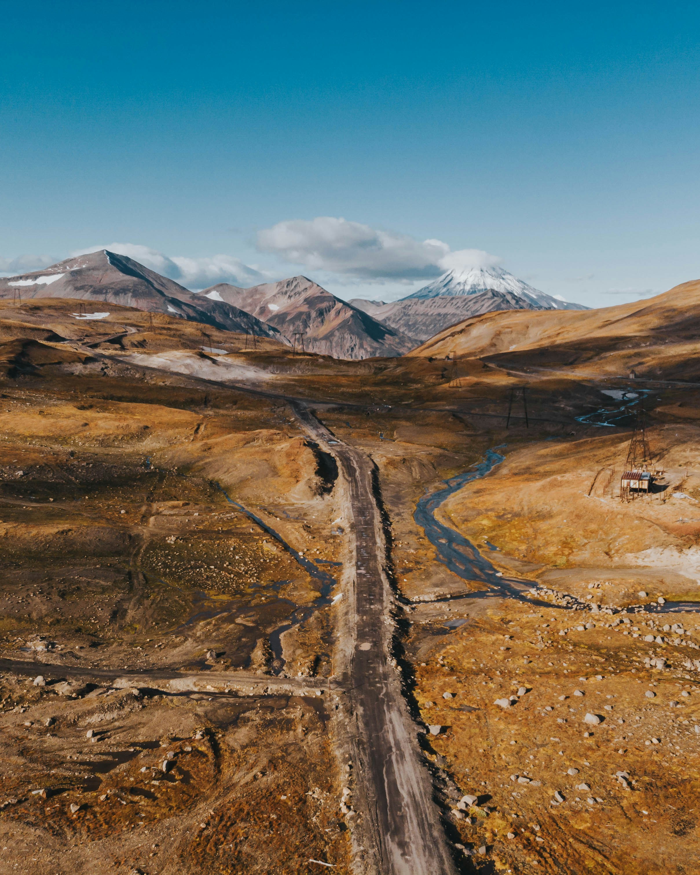 Highland Dirt Road to Snowy Mountains