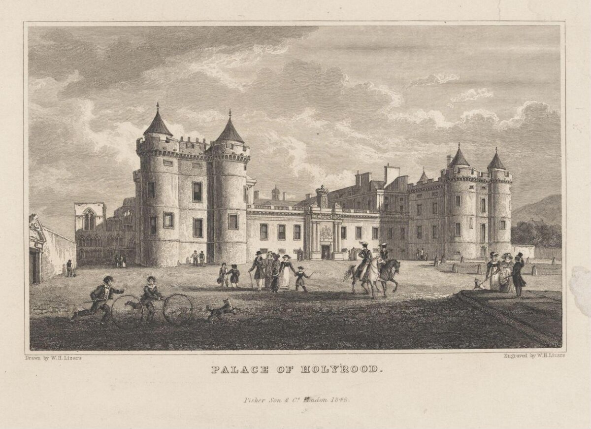 Palace of Holyrood 1846 Engraving — Architecture
