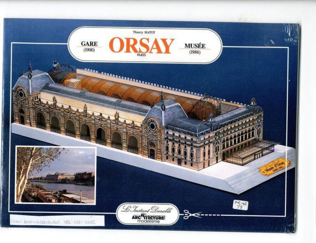 Paris Orsay Museum Model Kit Box