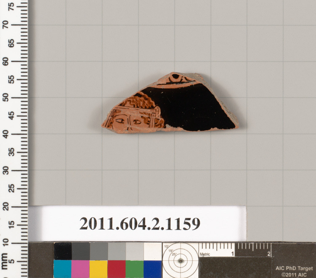 Ancient Painted Pottery Fragment