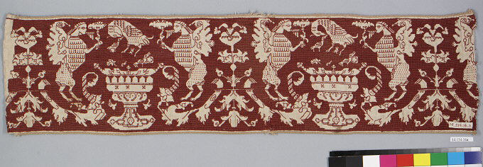 Antique Woven Animal Motif Textile