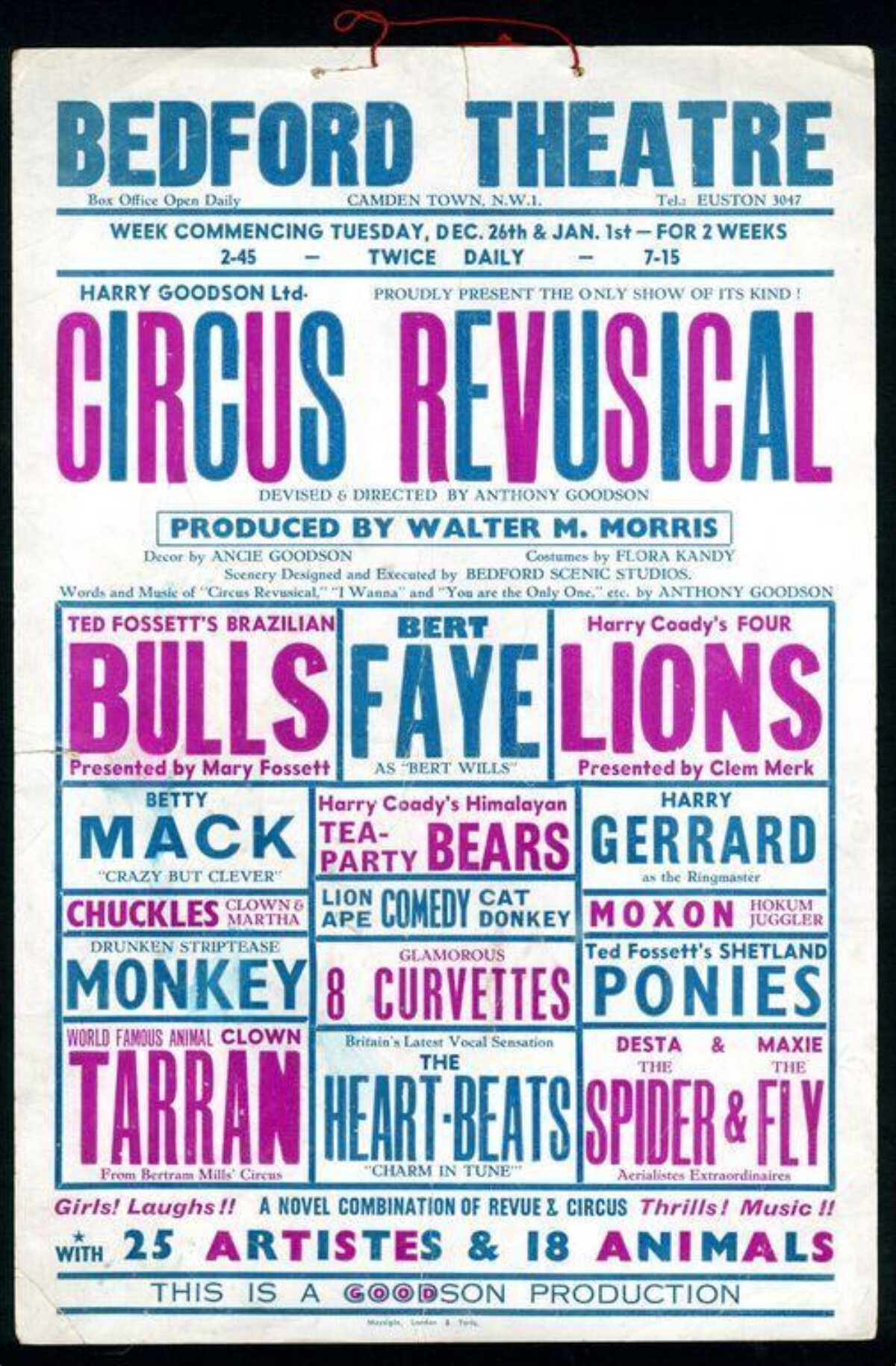 Vintage Circus Revusical Theatre Poster