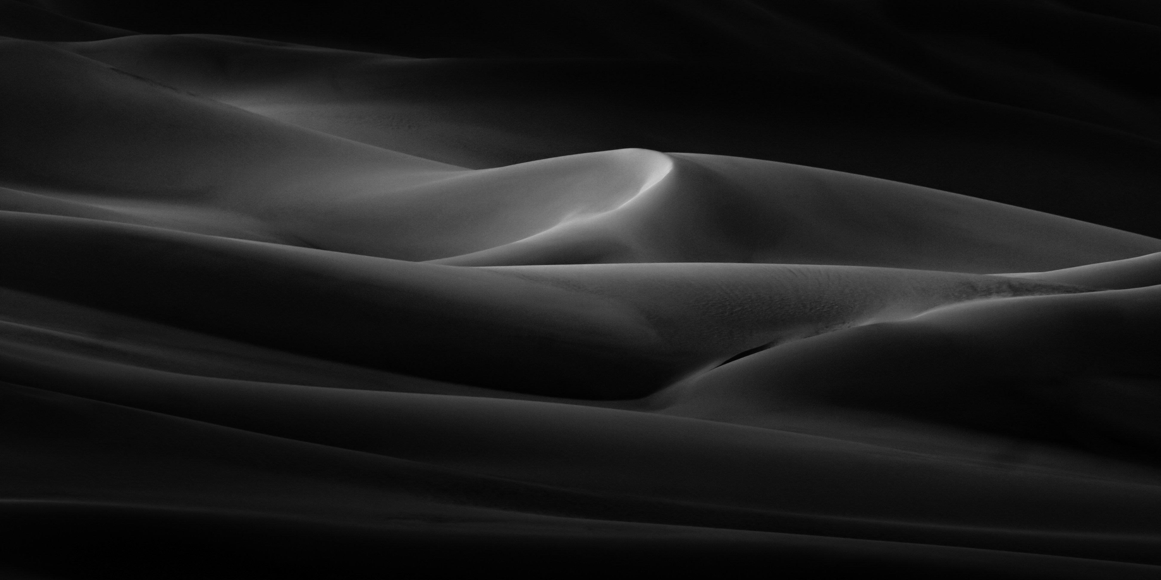 Black and White Sand Dunes