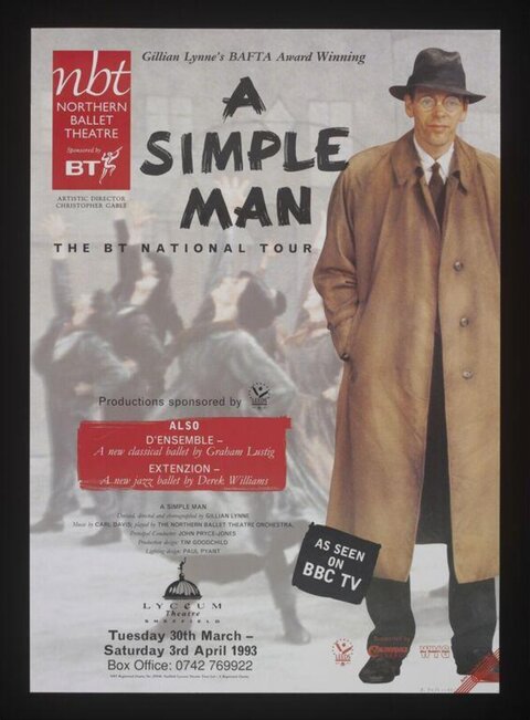 A Simple Man Ballet Tour Poster