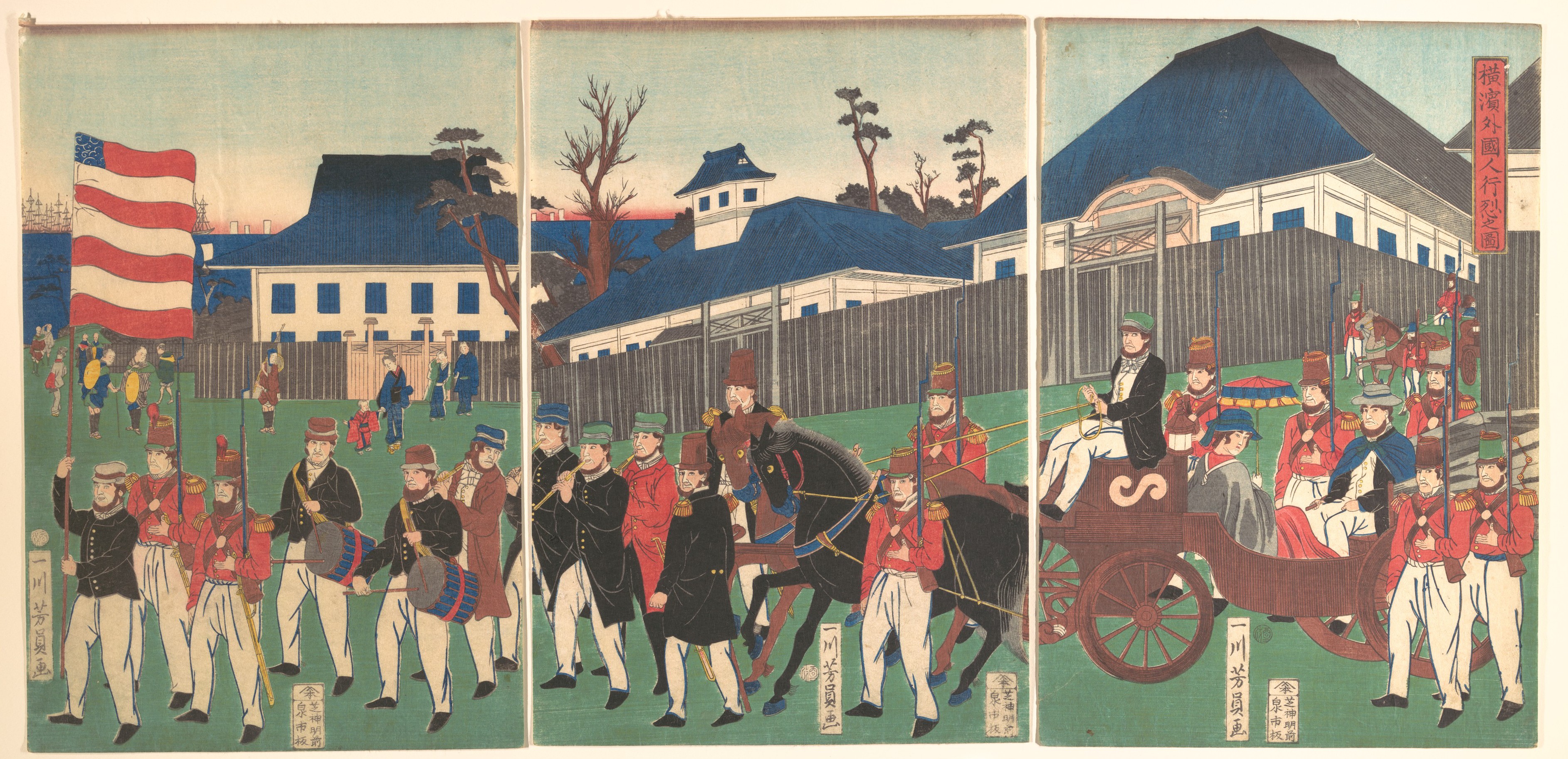 Yokohama Foreign Procession Ukiyo-e