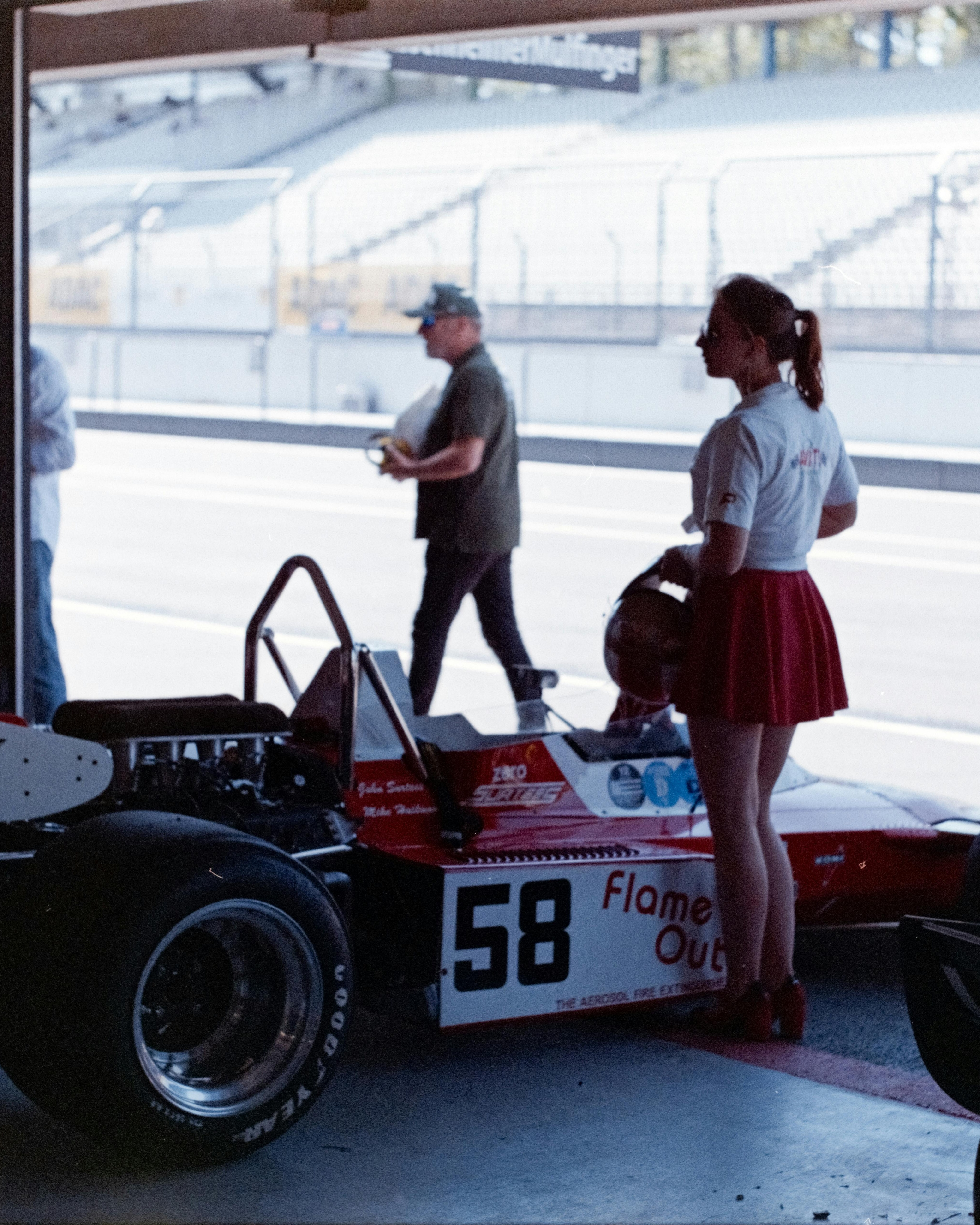 Number 58 Race Car in Pit Garage