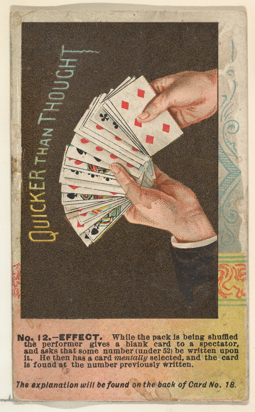 Vintage Quicker Than Thought Magic Card