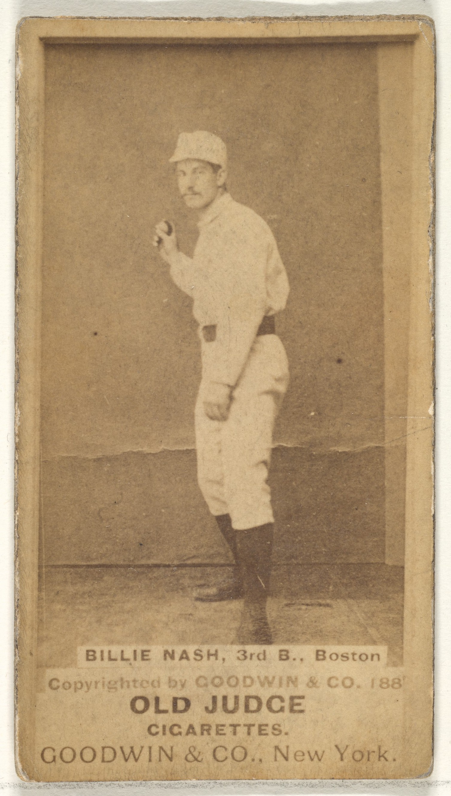 Billie Nash Baseball Cigarette Card