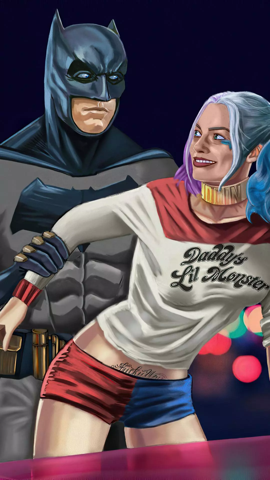 Batman and Harley Quinn Illustration