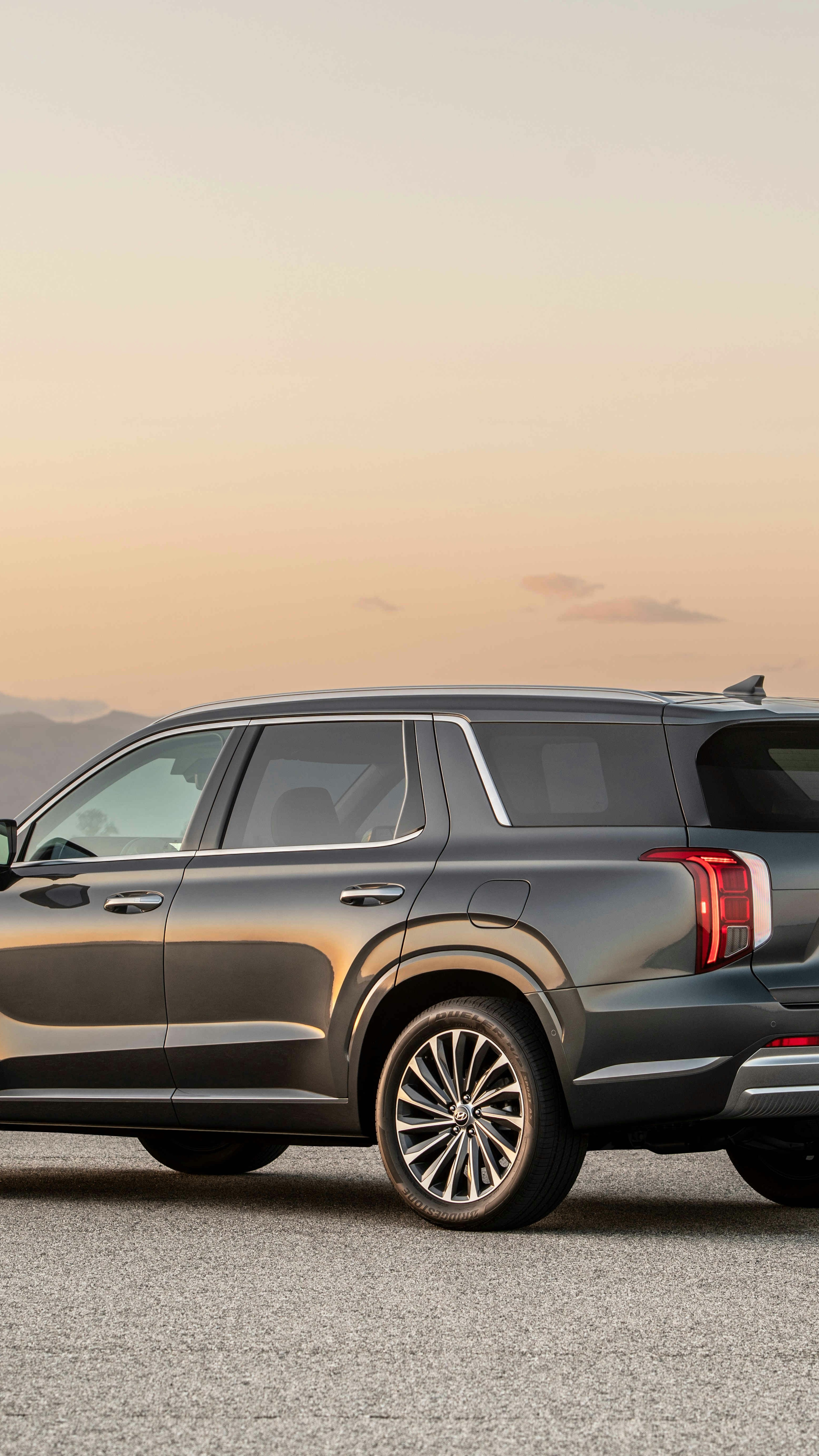 Modern Dark Gray SUV Side Profile