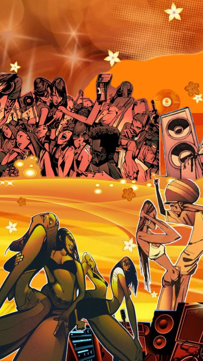 Dance Party Comic Illustration