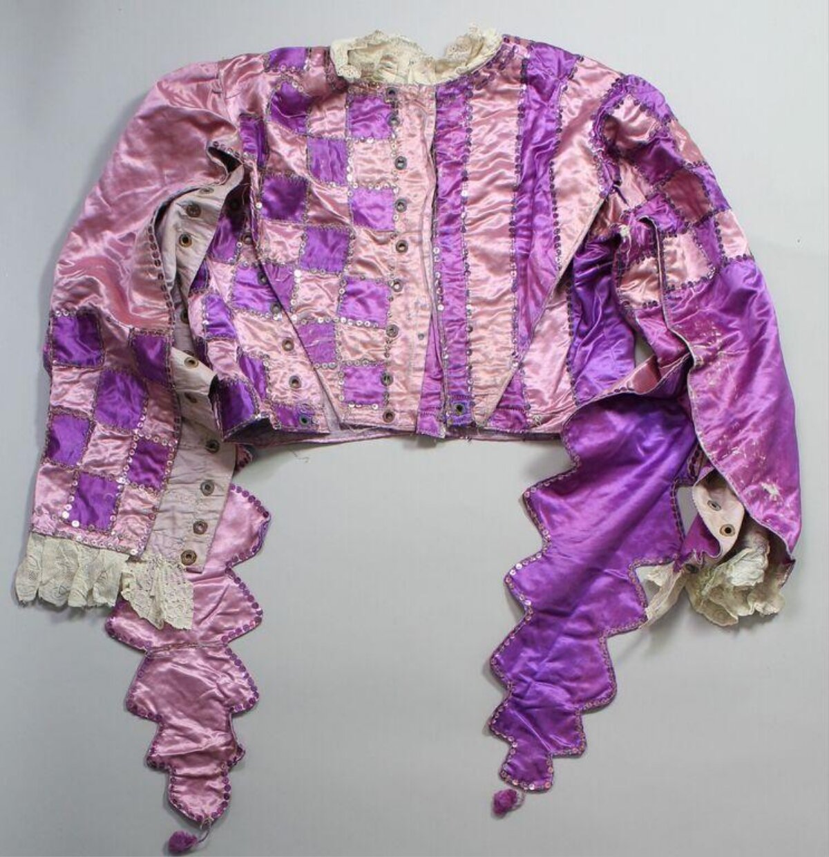Vintage Pink Purple Harlequin Jacket