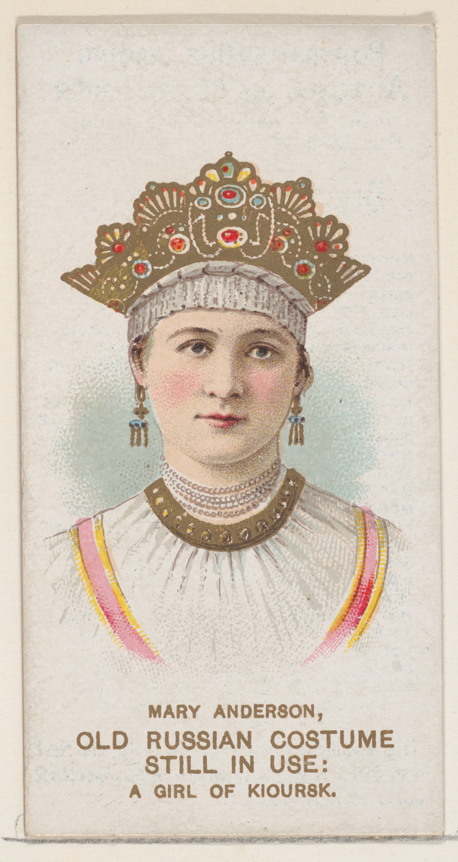 Mary Anderson in Old Russian Costume