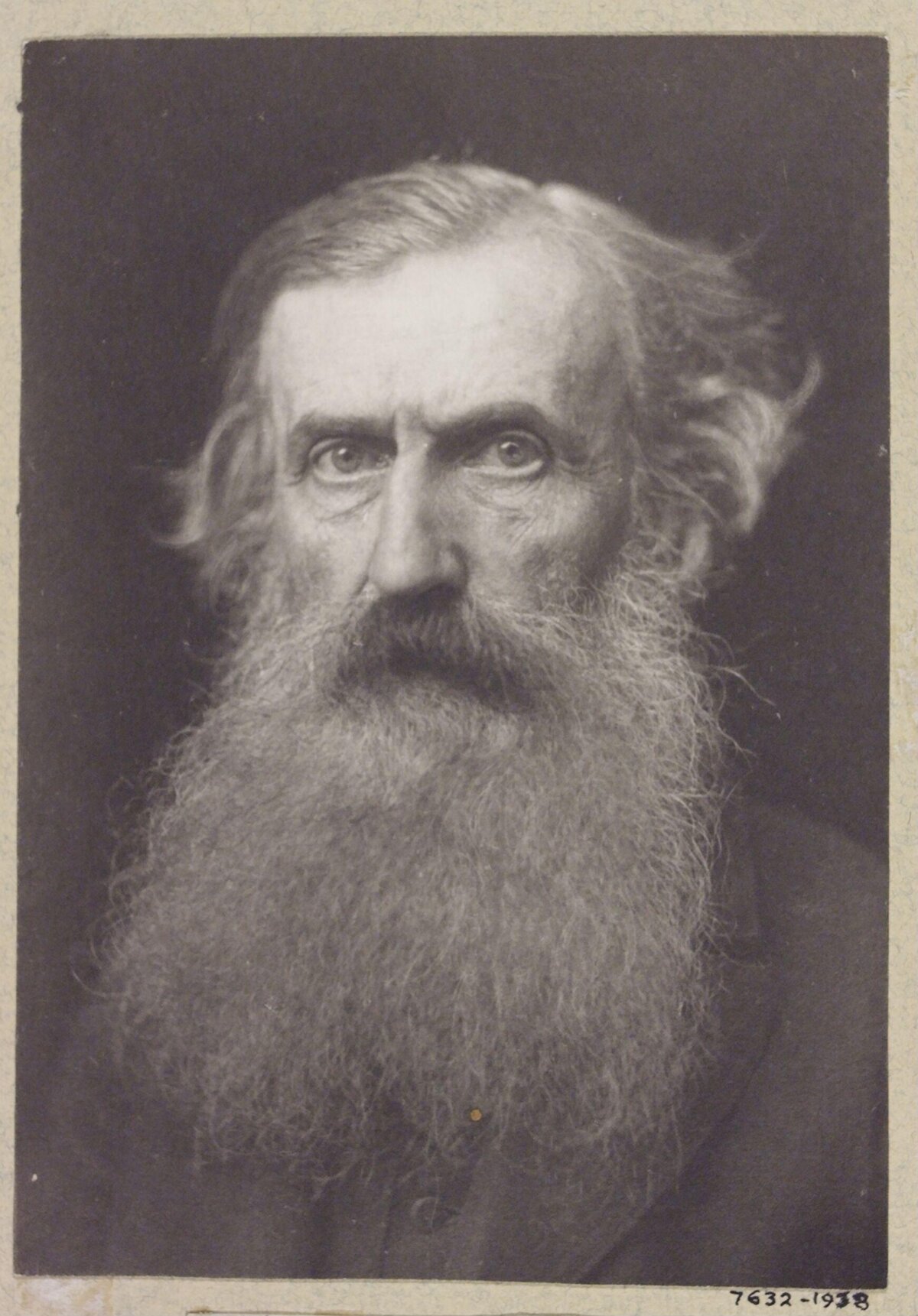 Vintage Portrait of Elderly Bearded Man