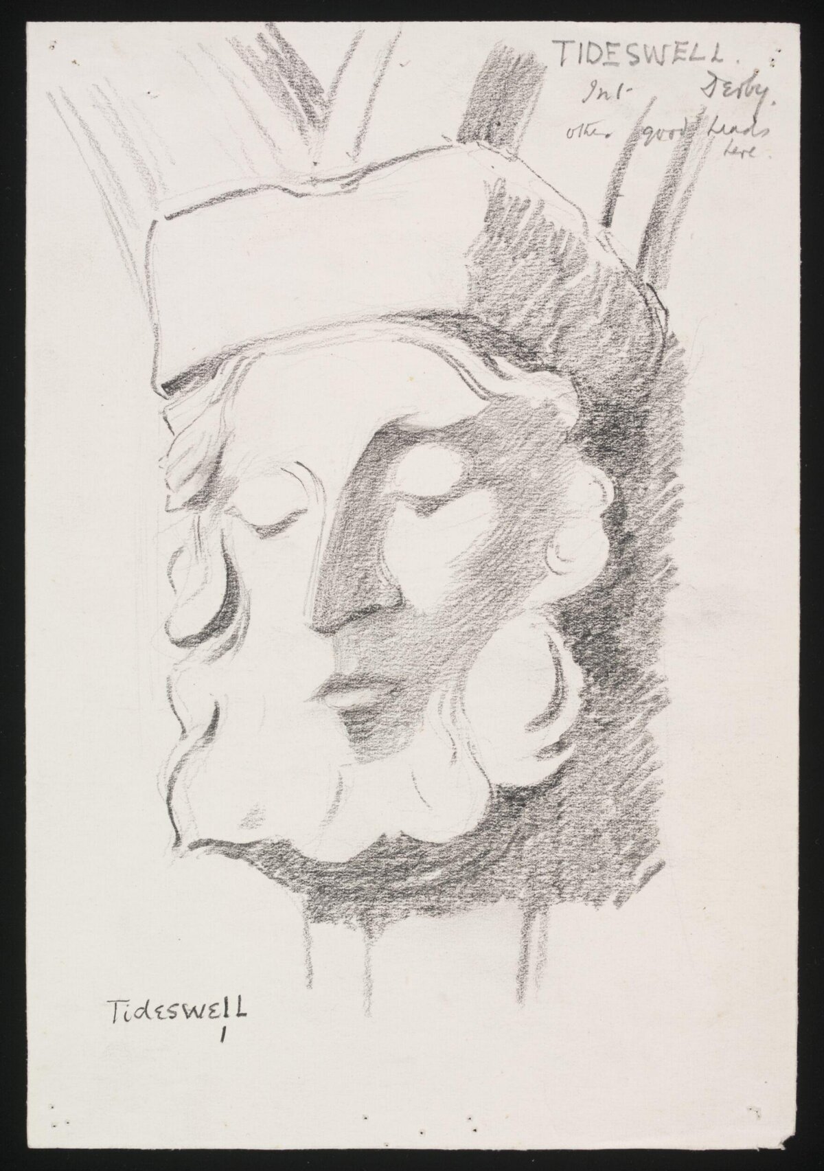 Tideswell Double-Face Carving Sketch