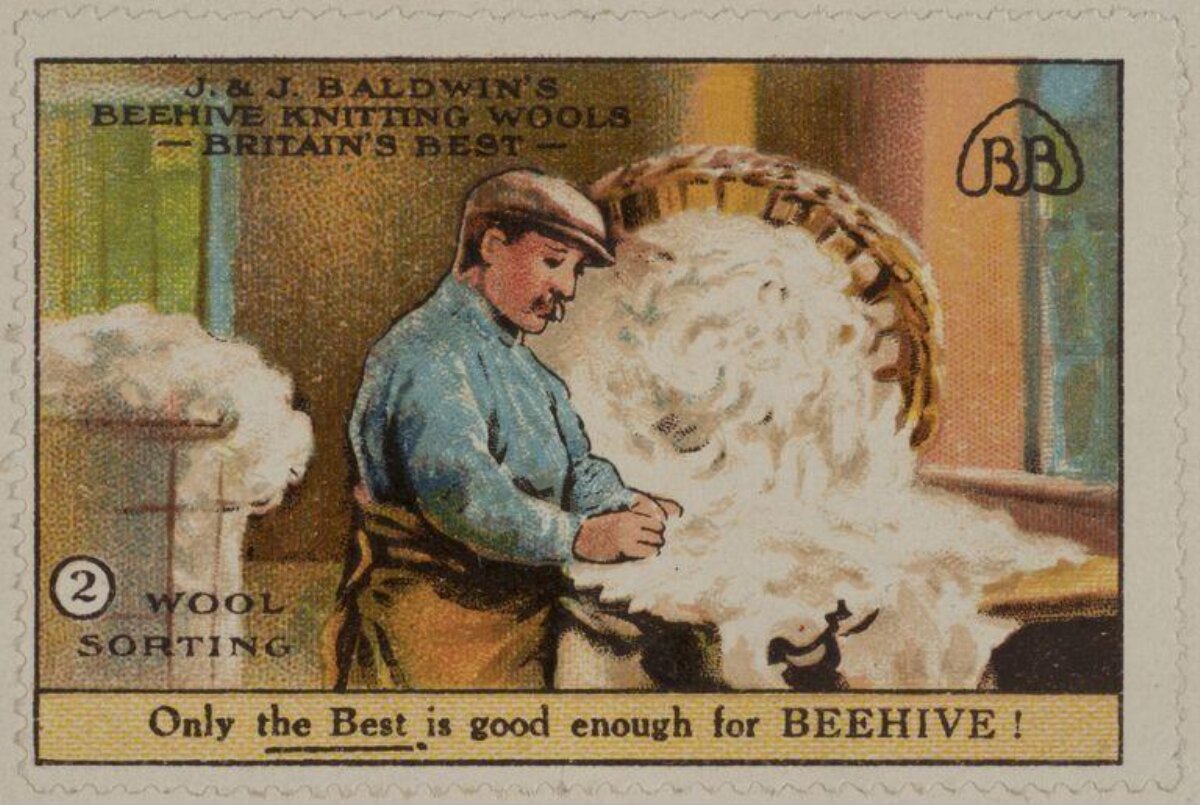 Vintage Beehive Wool Advertisement
