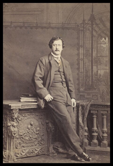 Victorian Man Studio Portrait