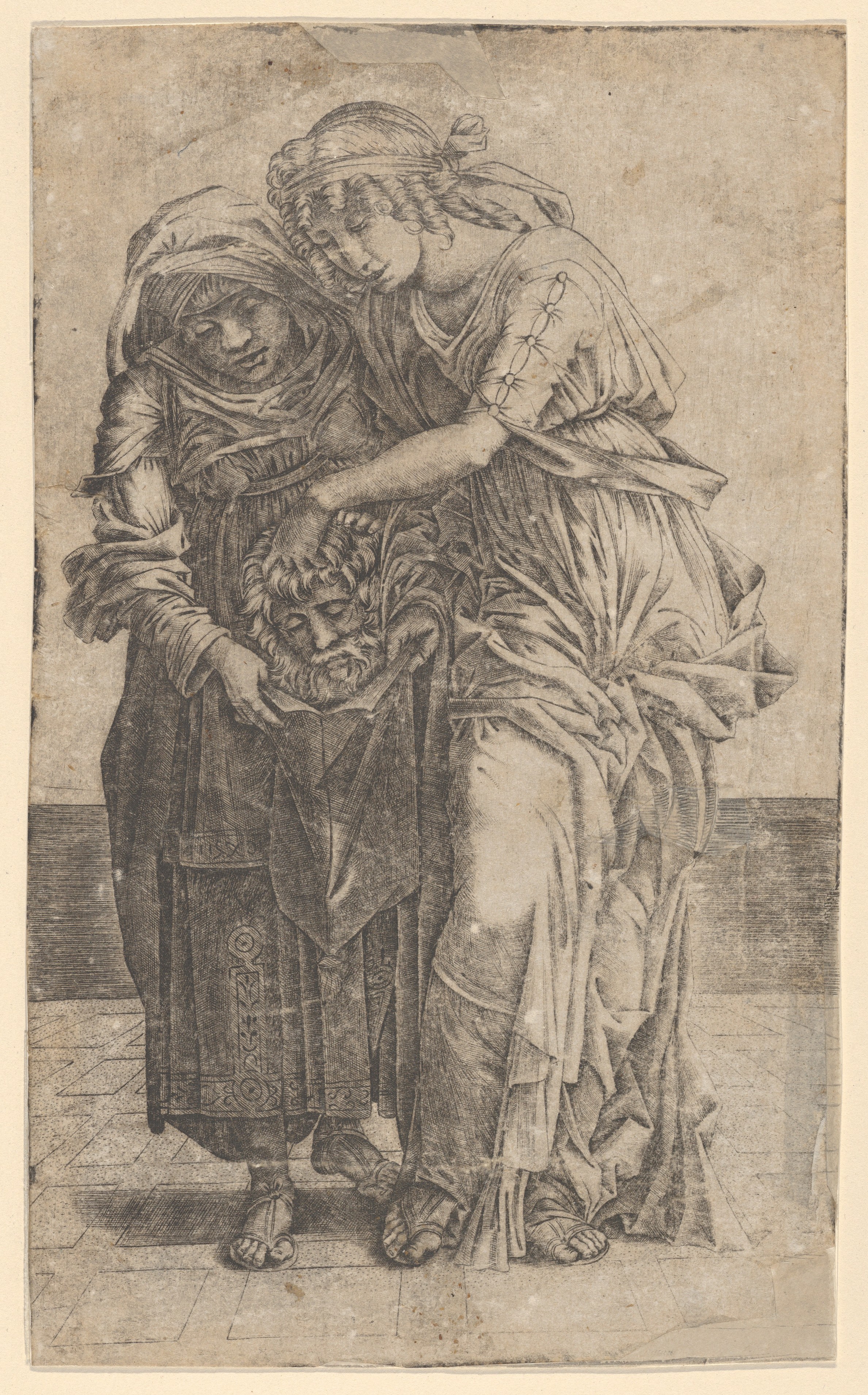 Engraving of Judith with Holofernes' Head