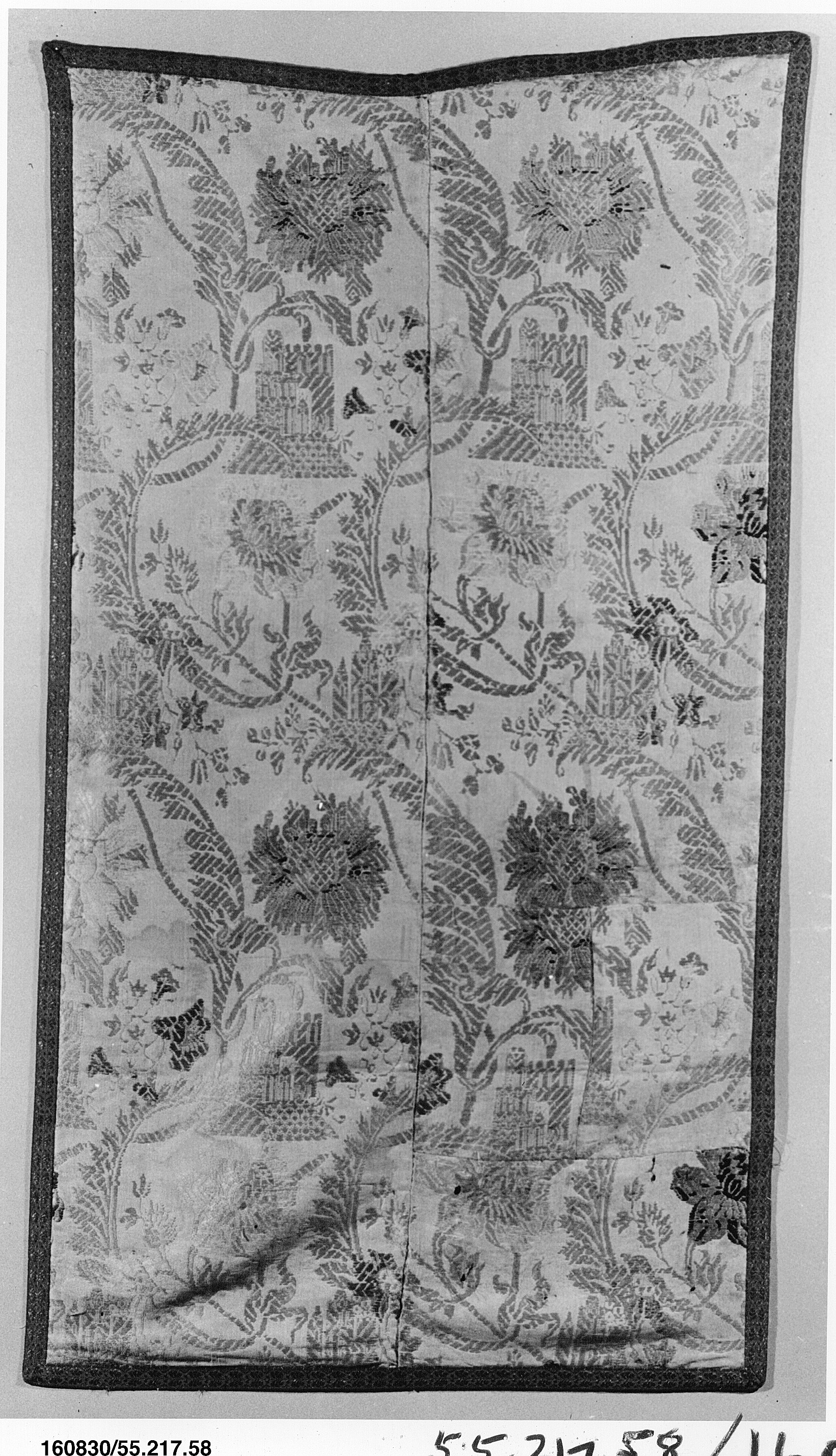 Antique Patterned Woven Textile Panel