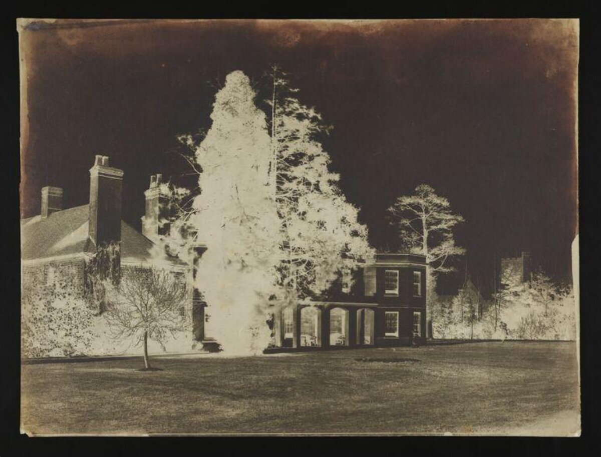 Old Photograph of Country House Grounds