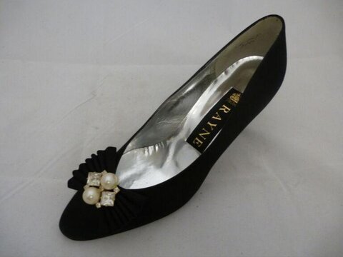 Black Embellished Rayne High Heel Pump