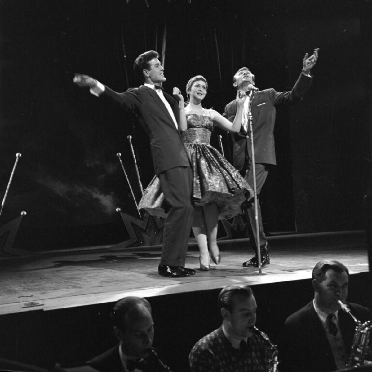 Vintage Stage Singing Performance
