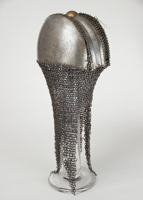 Ancient Steel Chainmail Helmet