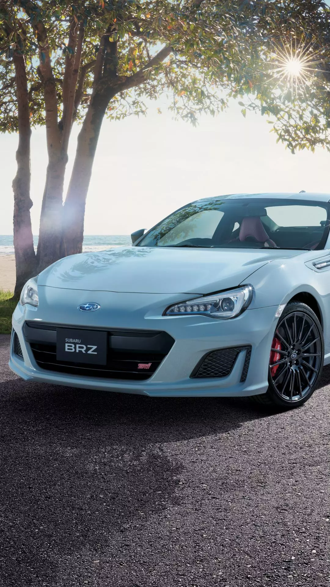 Light Blue Subaru BRZ by Seaside