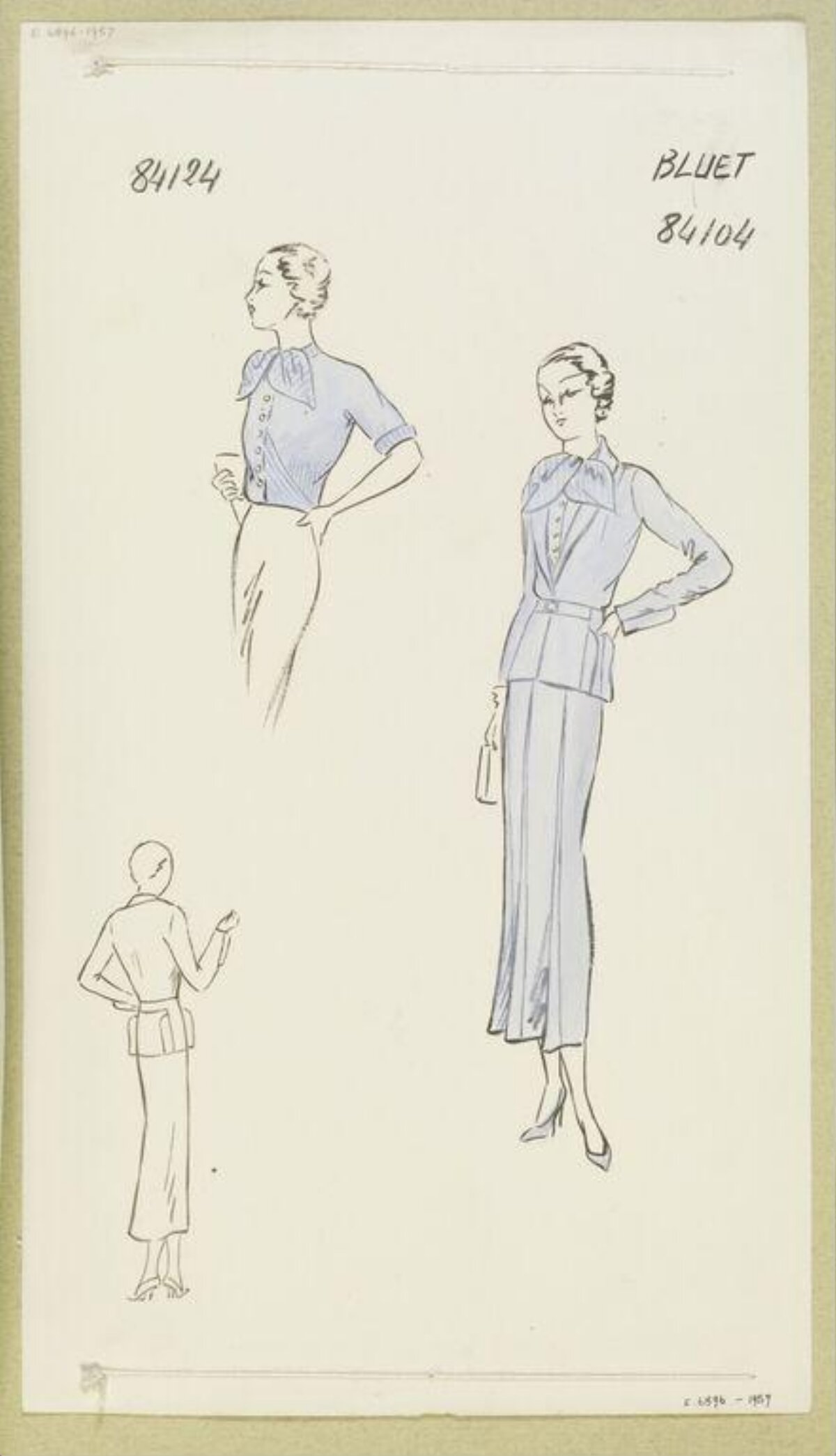 Vintage Women's Fashion Sketches
