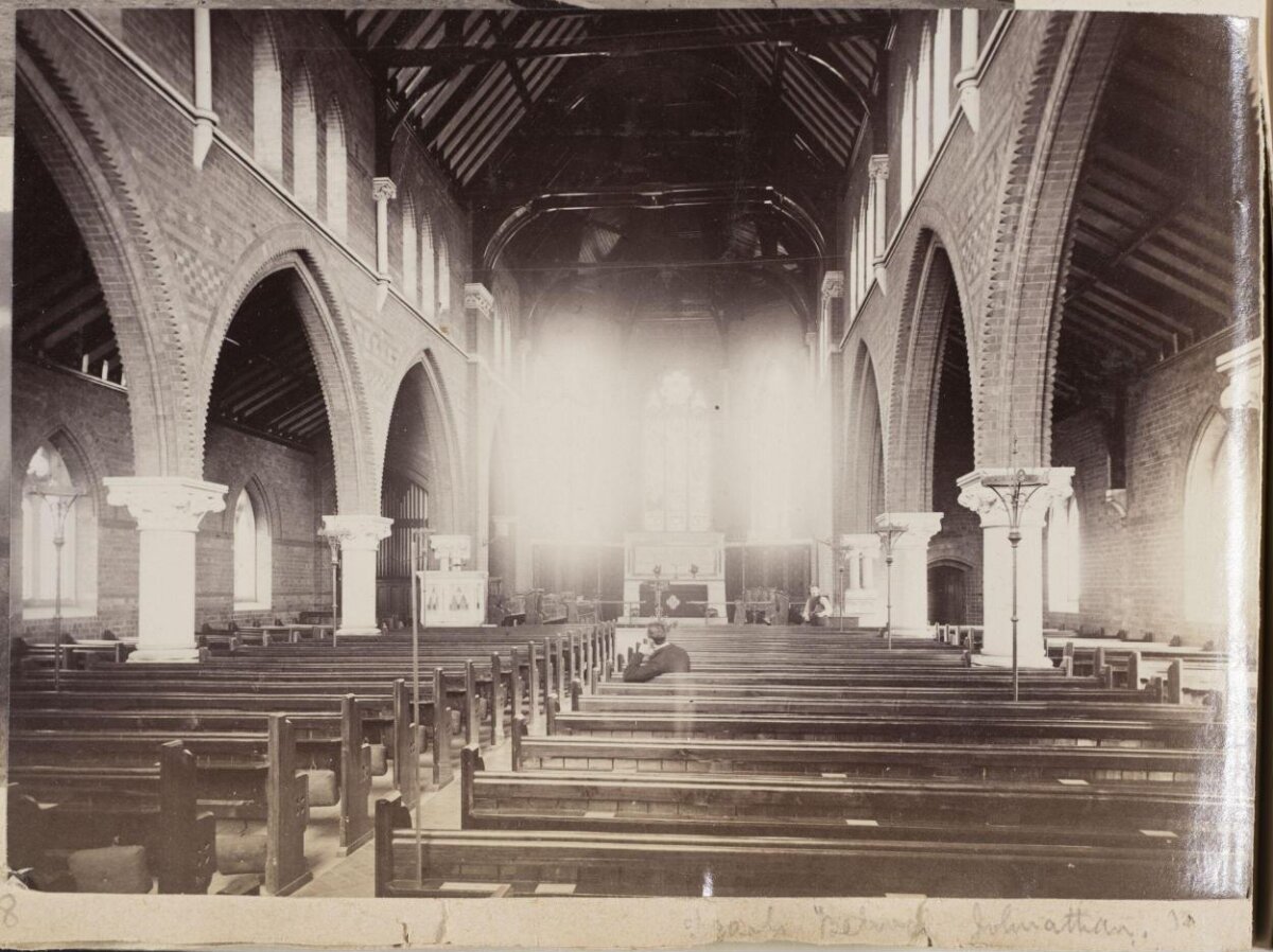 Vintage Church Interior View