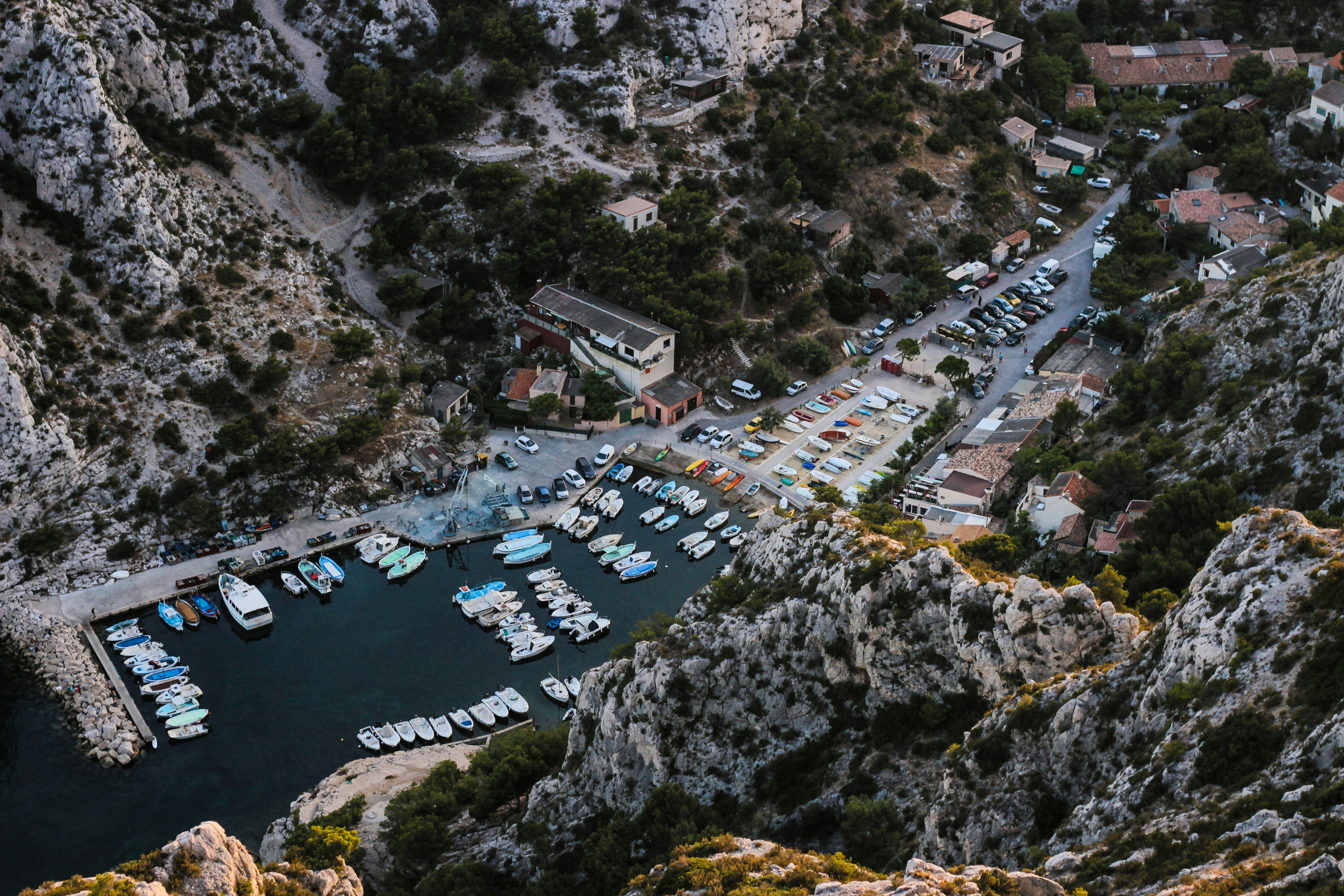Aerial View of Mountain Cove Harbor