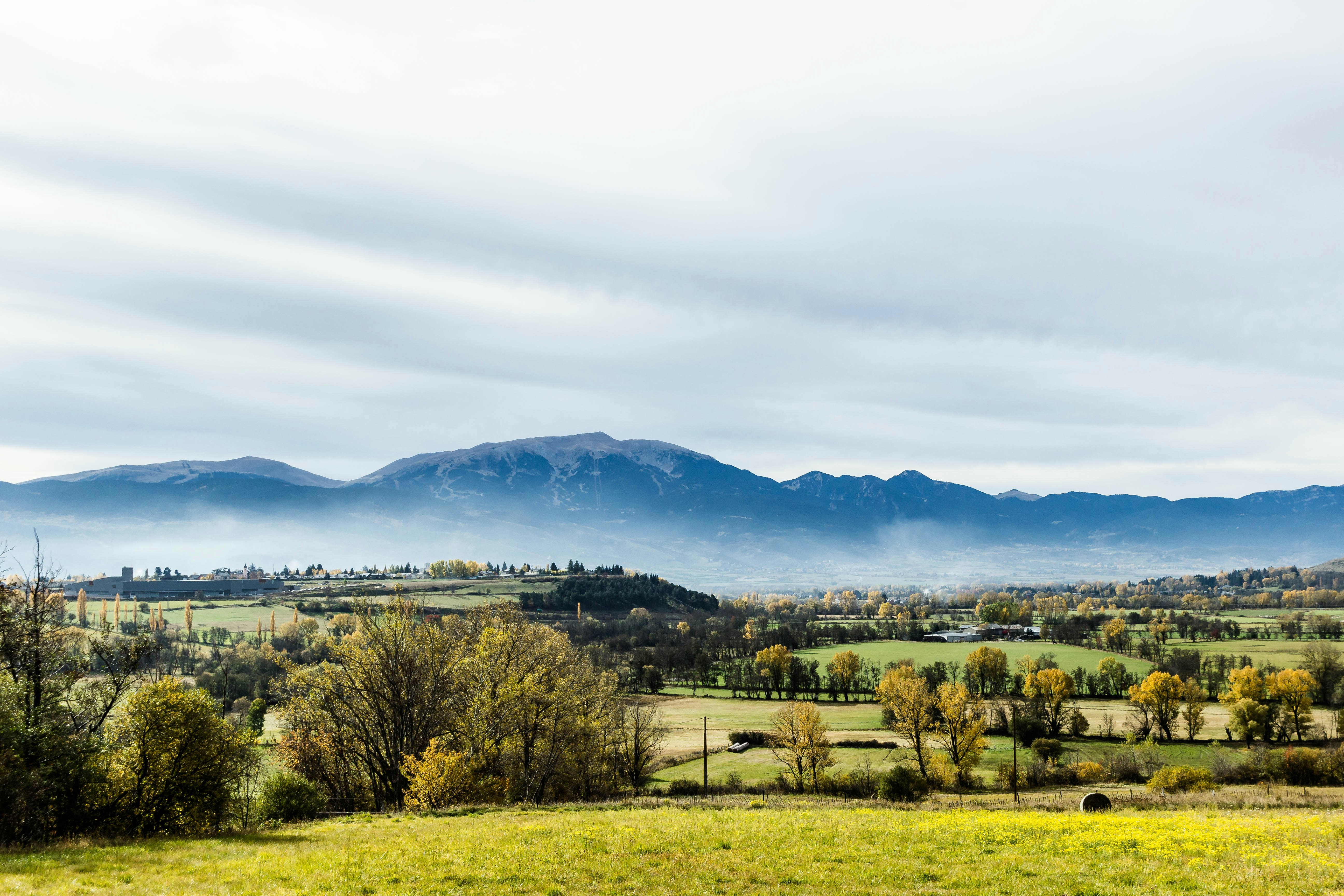 Autumn Countryside Mountain View