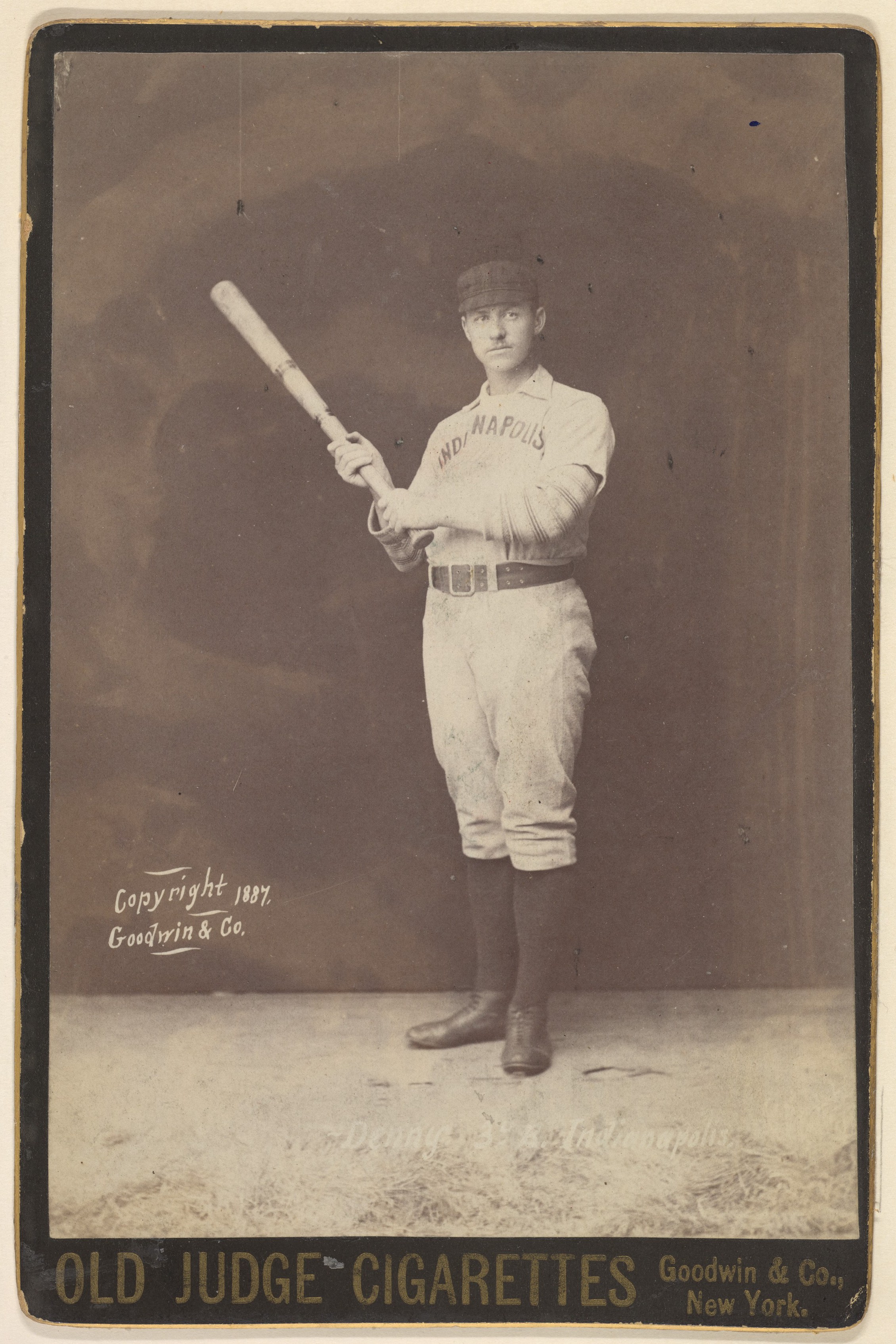 1887 Old Judge Baseball Player Portrait