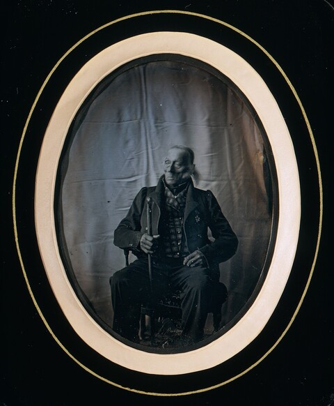 Oval Framed Portrait of Elderly Man