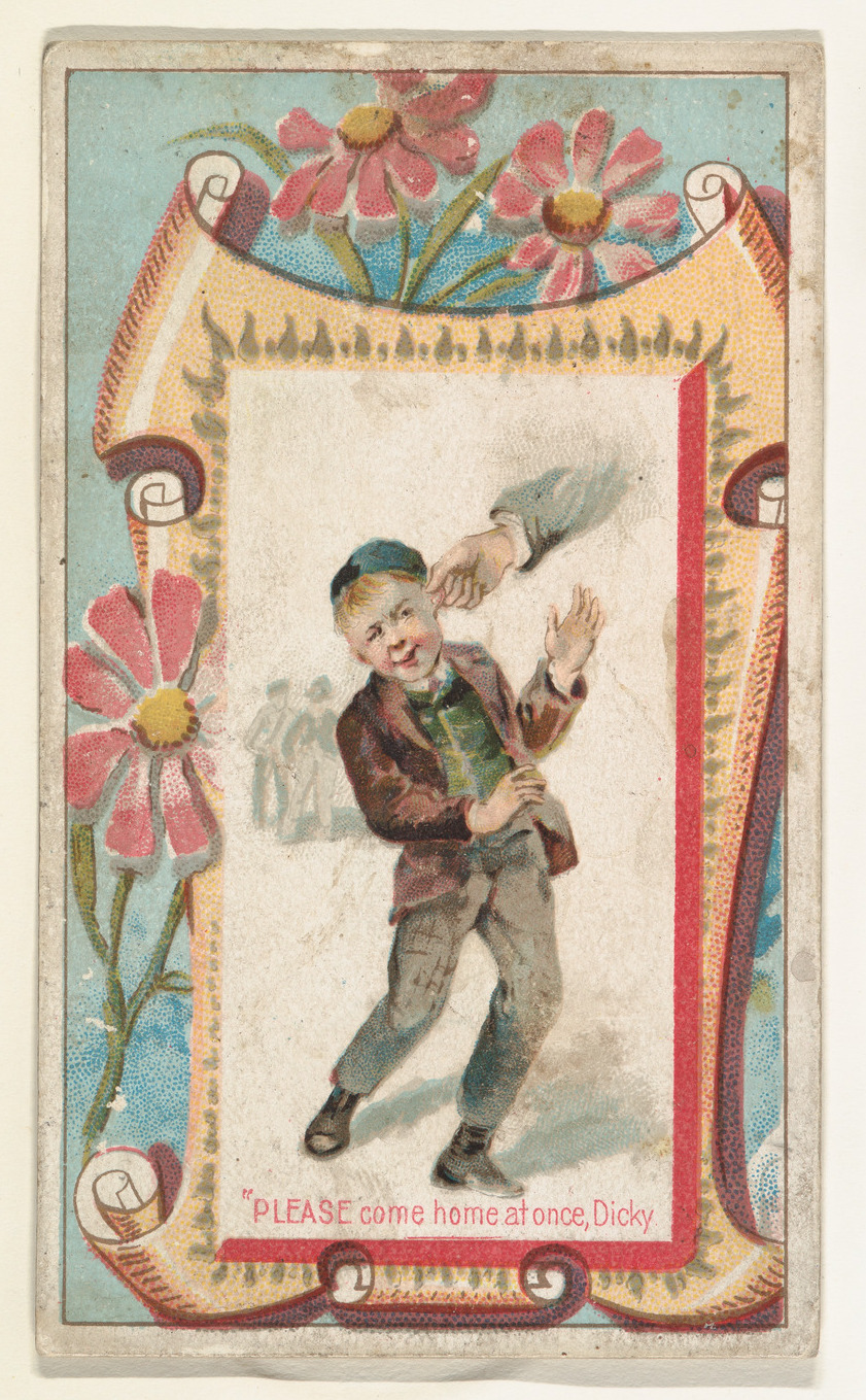 Vintage Illustrated Boy Greeting Card