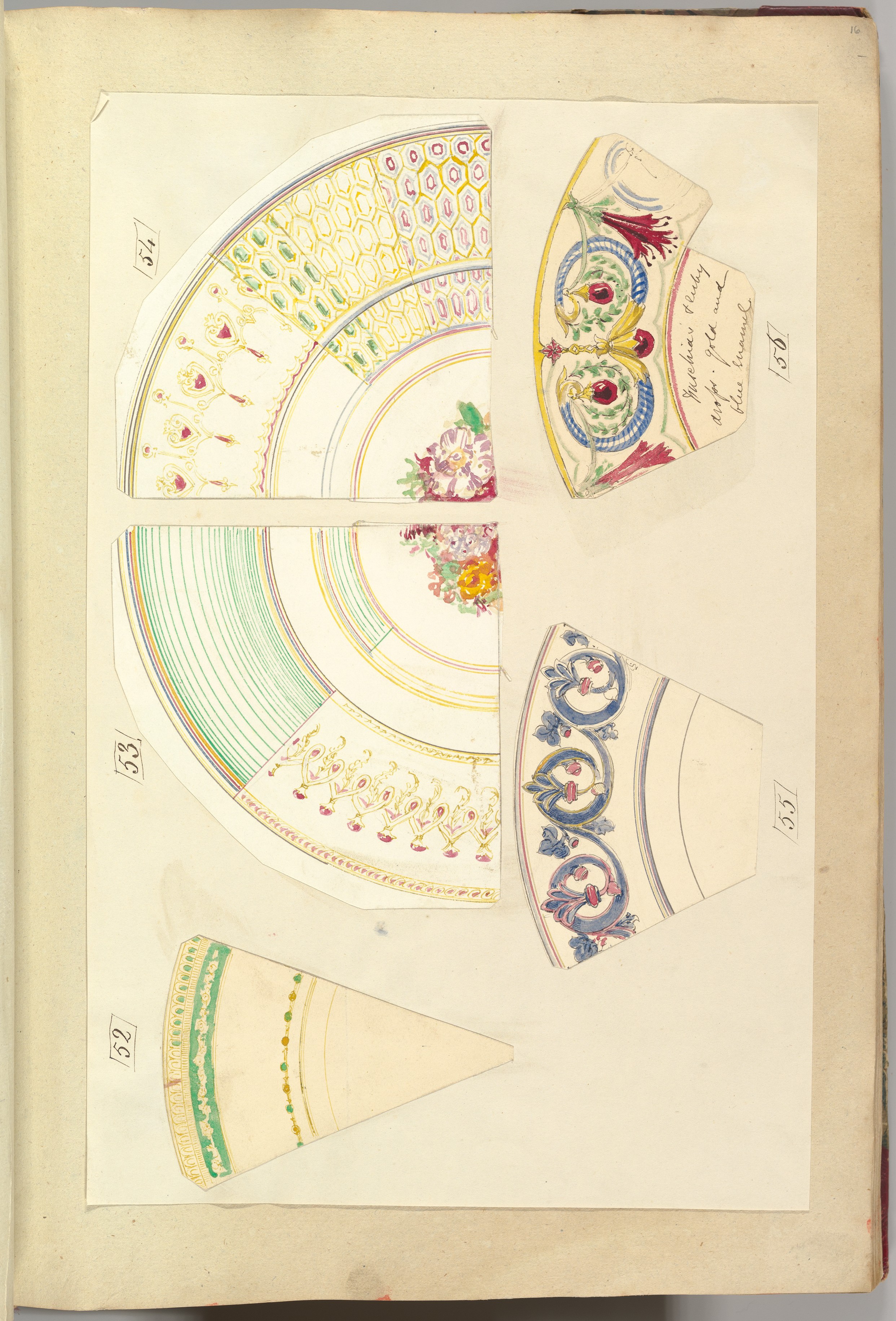 Vintage Ceramic Rim Design Sketches