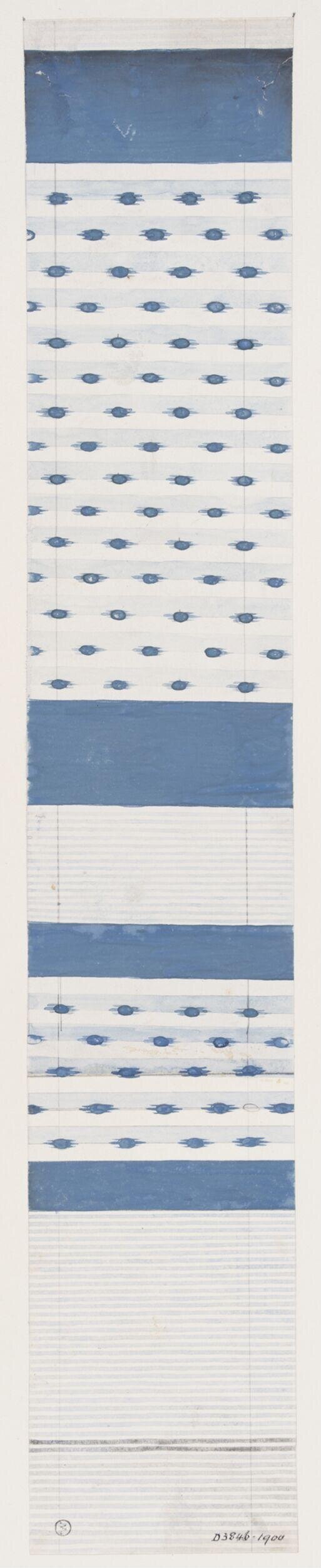 Blue and White Textile Pattern Design