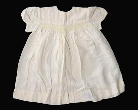 Vintage White Smocked Baby Dress